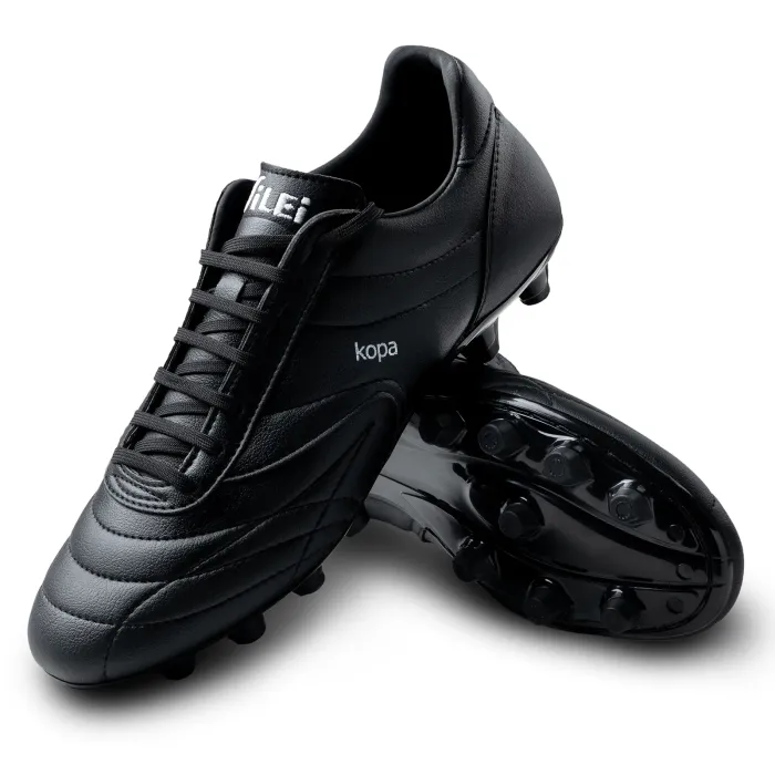 Scarpa da calcio microfibra Kopa micro nero FG-MG terreni artificiali